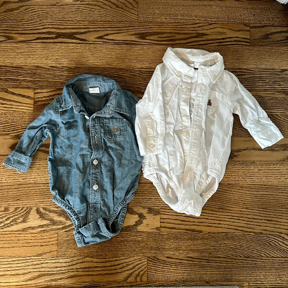 Baby gap collard onesies